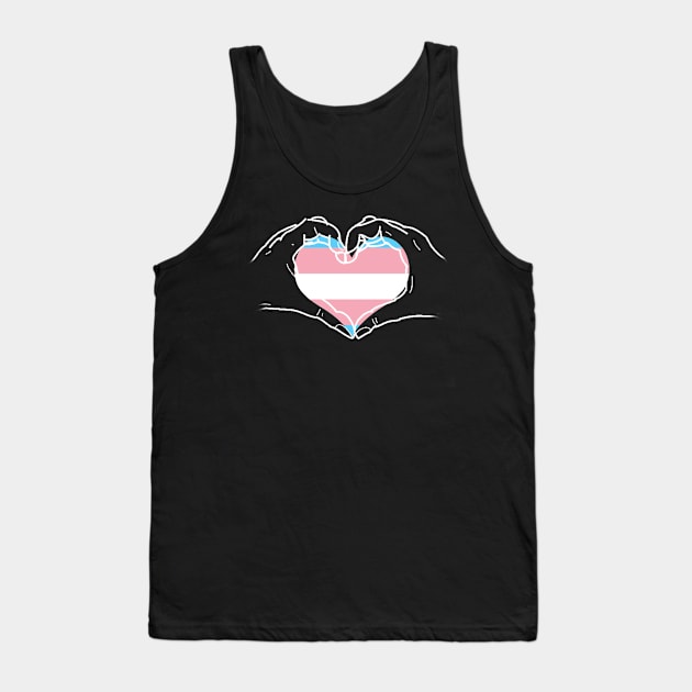 Trans Love Tank Top by AlienClownThings